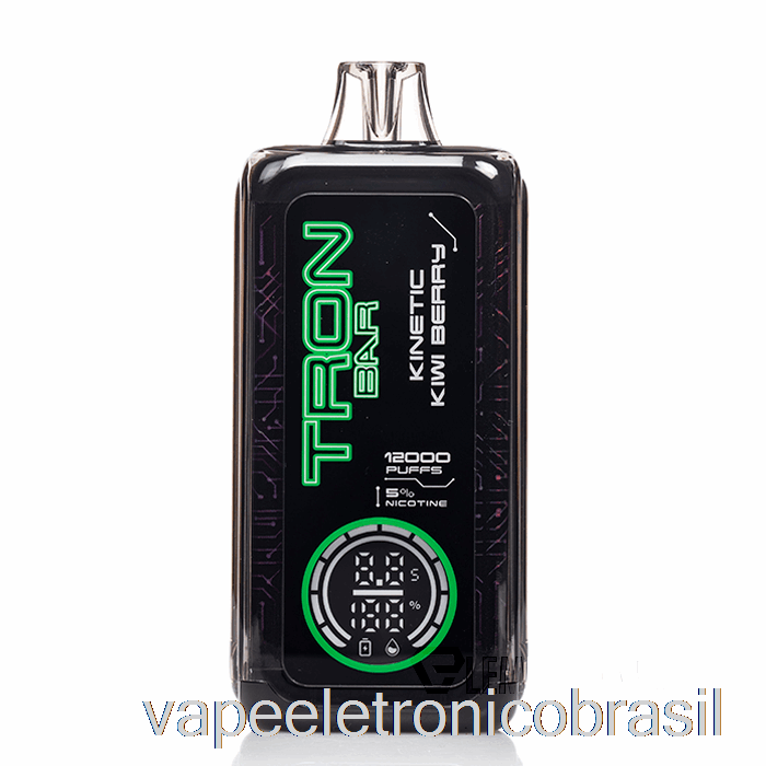 Vape Recarregável Tron ​​bar 12k Descartável Cinético Kiwi Berry